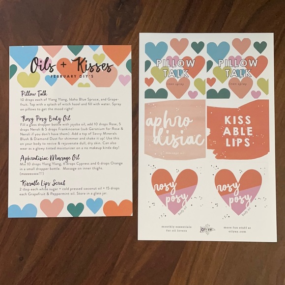 Valentine’s Day Essential Oil DIY Recipes & Labels